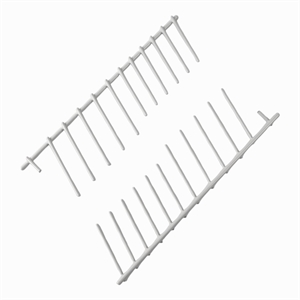 Tallerkenrække sæt til underkurv fra Miele.